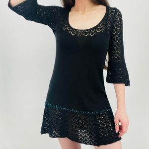 Free People knit long sleeve midi dress